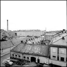 Kvarteret Täppan. Foto från h. planbalken. Hus G