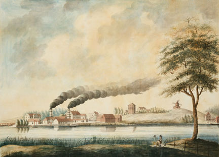 Utsigt af Bergsund 1796