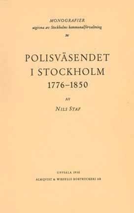 Omslag Polisväsendet i Stockholm