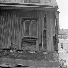 Garvargatan 6, detalj av fasad mot gatan