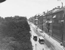 Sturegatan norrut från Humlegårdsgatan