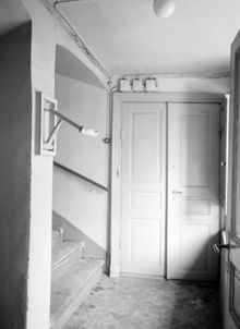 Mäster Samuelsgatan 40. Gårdshuset 1tr, trapphus