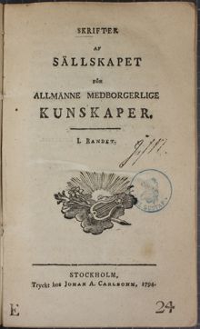 Erindringar vid Afhandlingen om vissa Sysslor och Göromål i Samhället, som kunde vara Qvinnokönet tilhörige – debattskrift från 1794