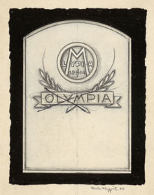 Logotyp över IF Olympia, 1914.
