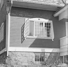 Detalj av professorns villa vid Experimentalfältet (Kungliga Lantbruksakademiens)
