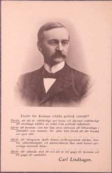 Porträtt av Carl Lindhagen 