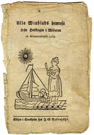 Sången om Ulla Winblads hemresa från Hessingen.