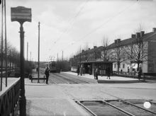 Kyrkogårdsvägen, hållplats för spårvagnar