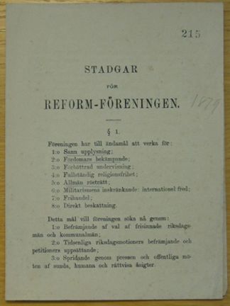 Läs Reformföreningens stadgar