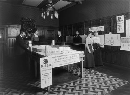 Olympiska spelen i Stockholm 1912. Olympiska spelens biljettkontor.
