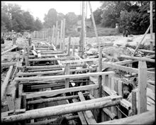 Iläggning av avloppsrör