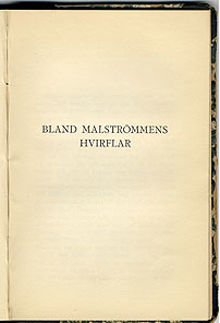 Bland malströmmens hvirflar / Maria Sandel