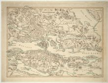 Karta "Plan och Läge af Stockholm 1818"