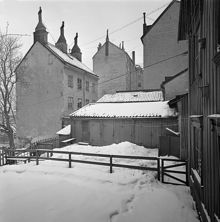 Från Kattgränd mot gården vid Bastugatan 46