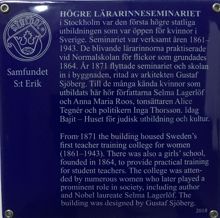 Fd Högre Lärarinneseminariet, Riddargatan 5 (Riddaren 6), Östermalm