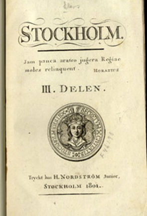 Stockholm. Tredje delen. Av Johan Elers