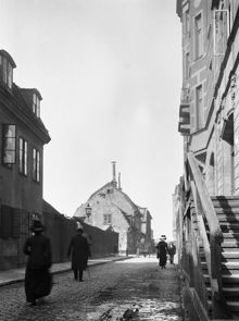 Stora Badstugatan 41-45, kv. Skogvaktaren och kv. Dragaren. Kvarteren låg mellan Kungstensgatan och Markvardsgatan och revs för att ge plats åt Sveavägen