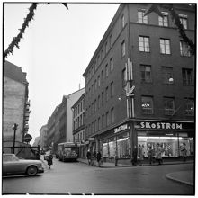 Korsningen Grev Turegatan och Humlegårdsgatan