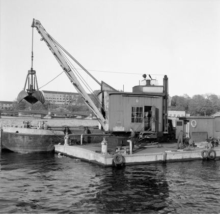 Pontonkran på Strömmen