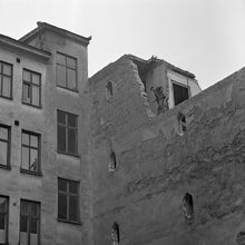 Karlavägen 45. Gården under rivning