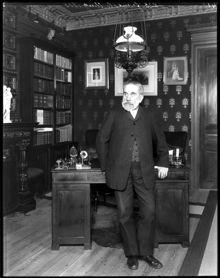 Porträtt av författare Frans Hedberg (pseud. Palle Block)