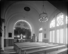 Interiör mot koret i Sankt Peterskyrkan, Upplandsgatan 12