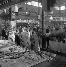 Fiskhandel i Östermalmshallen