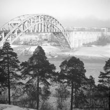 Årstabron från söder. Nu Östra Årstabron