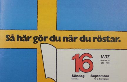 Så här gör du när du röstar. 1973