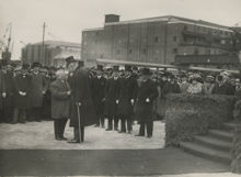 Frihamnen: Kungabesök vid invigningen 27 september 1926