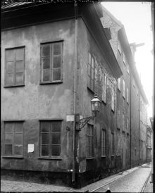 Källargränd vid hörnet av Trädgårdsgatan