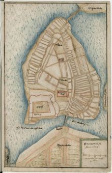 Förslag till stadsplan över del av Gamla stan 1626