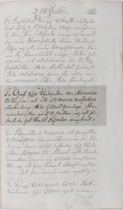 Protokoll fört vid Stockholms domkapitels möte den 28 juli 1731.
