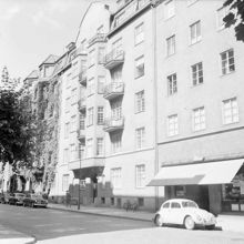 Lützengatan från vänster 5, 7 och 9