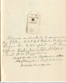 Revolverkulor skjutna av rånaren Robert Thurgren 1895