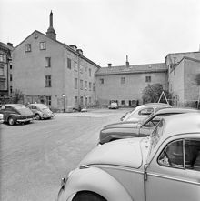 Gårdsinteriör, mot Skeppargatan. Storgatan 23 - Skeppargatan 34