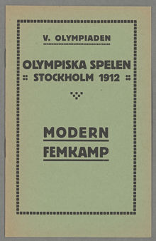 Modern femkamp - tävlingsreglerna för de deltagande under OS 1912