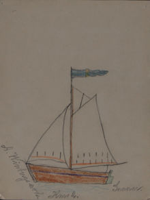 Elevteckning - segelbåt