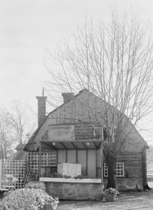 Lilla Hornsberg, västra gaveln. Hornsbergs Strand 22-24