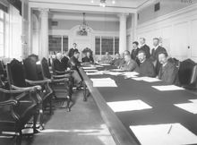Riksdagshuset, Statsutskottets plenisal. Arbetsförmedlingskommisionen