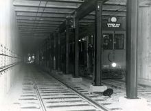 Katarinatunneln, Spårvagnar i tunneln