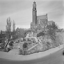Engelbrektskyrkan från hörnet Uggelviksgatan