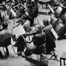 Konserthuset. Musiker på scenen