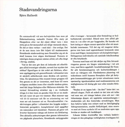 Text om stadsvandringar 