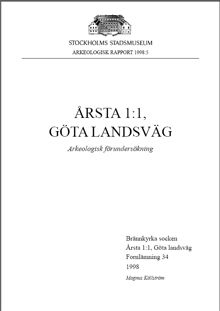 Årsta 1:1, Göta Landsväg