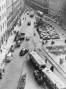 Brunkebergstorg med busstation, bil- och cykelparkering