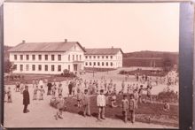 Pojkar på uppfostringsanstalten Åkerbrukskolonin Hall