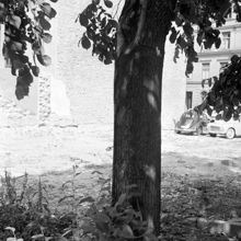 Östermalmsgatan 58, rivningstomt. Fastigheten riven 1960