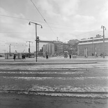 Södermalmstorg mot Katarinahissen med Stadsmuseet t.h