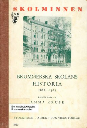 Omslagsbild Brummerska skolans historia